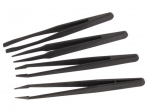 SET OF 4 NON-CONDUCTIVE TWEEZERS