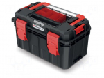 Chest | tool case | black | polymer | S BLOCK ALU LOG | 450x280x264mm
