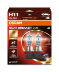 Bulb (Set of 2) H11 12V PGJ 19-2 NIGHT BREAKER 220 white 3700K