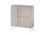 4D chest of drawers TRESSE 100x40x110 cashmere matt
