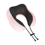 Spordiks ja aktiivseks puhkuseks // Tourism accessories // Poduszka turystyczna - podr&oacute;żna z pianki MEMORY, REBEL ACTIVE , kolor r&oacute;żowy