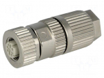 Connector: M12 | plug | PIN: 4 | female | HARAX | 32V | straight | IP67 | IDC