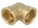 Splice terminal: 90&deg; elbow | female-female | brass CW617N | BR