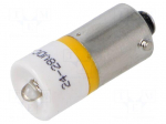 LED lamp | yellow | BA9S,T10 | 24&divide;28VDC | plastic | -20&divide;60&deg;C