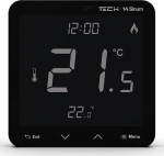 Wired room thermostat black R-S3
