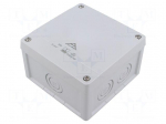 Enclosure: junction box | X: 127mm | Y: 127mm | Z: 75mm | polycarbonate