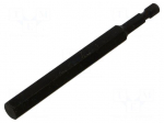 Screwdriver bit | hex key | HEX 10mm | 1/4" | Overall len: 110mm