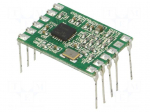 Module: RF | 868MHz | SPI | -110dBm | 1.8&divide;3.6VDC | 10dBm | Mounting: THT