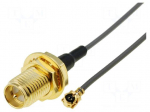 Cable-adapter | Len: 150mm | I-PEX (u.FL),SMA-Reverse Polarity