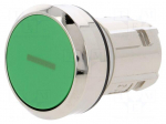 Switch: push-button | Stabl.pos: 1 | 22mm | green | Illumin: none | IP67