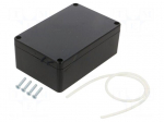 Enclosure: multipurpose | X: 70mm | Y: 105mm | Z: 40mm | ABS | black | IP65