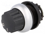 Switch: rotary | Stabl.pos: 1 | 22mm | black | Illumin: none | IP66 | Pos: 2