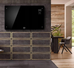 Carruzzo Q20F1 Glass panel heater black