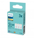 PHILIPS LED 20W G4 WW 12V ND 3-paka spuldze 35mm 929003779532 8720169300651