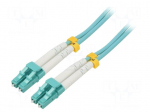 Fiber patch cord | OM3 | LC/UPC,both sides | 3m | 50/125um | LSZH | grey