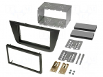 Radio mounting frame | Seat | 2 DIN | black
