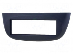 Radio mounting frame | Renault | 1 DIN | black