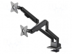 LCD/LED holder | black | 2-armig | 9kg | 75x75mm,100x100mm