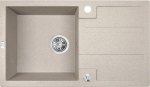 Barbados,granite sink,with siphon,76x44x18cm,beige