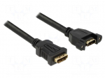 Cable | HDMI socket,both sides | HDMI 1.4,High Speed + Ethernet