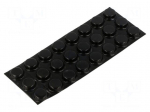 Mount.elem: self-adhesive foot | black | 24pcs.