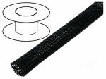 Braid | polyester | 35&divide;50,nom.40mm | black | Package: 50m