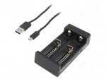 Charger: microprocessor-based | Li-Ion | 1A | Cells quantity: 2