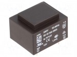 Transformer: encapsulated | 1VA | 230VAC | 12V | 83mA | Mounting: PCB