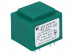 Transformer: encapsulated | 2.5VA | 230VAC | 15V | 15V | 83.3mA | 83.3mA