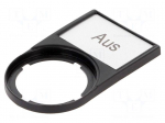 Bezel with description label | RMQ-Titan | 30x50mm