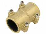 Splice terminal: fixing clamp | repair | brass | BRASS | 28mm