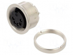 Connector: M16 | socket | female | PIN: 5 | 6A | 60V | soldering | straight