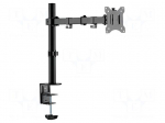 Holder | table edge | 8kg | 15&divide;32" | black | Arm len: 454mm | monitor x1