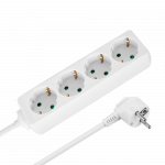 T&ouml;&ouml;riistad ja m&otilde;&otilde;teseadmed // Uued tooted t&ouml;&ouml;riistade, tarvikute kategoorias // Przedłużacz 4 gniazda 3m typu niemieckiego bez przełącznika (3x1,5mm) Rebel biały