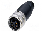 Connector: 7/8" | plug | PIN: 5 | straight | unshielded | 9A | 300V | IP67