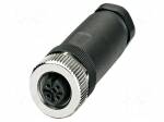 Connector: M12 | plug | PIN: 4 | 250V | straight | IP67 | screw terminal
