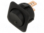ROCKER | SPST | Pos: 2 | ON-OFF | 25A/12VDC | black | RC | Rcont max: 50m&Omega;