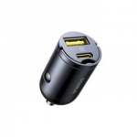 Baseus Tiny Star Mini Car Charger USB-A/USB-C 30W / Cosmic Black