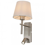 Wall LED light LUNA, excl. E27, max 40W, 2.5W integrated light, 3000K