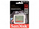 Memory card | Compact Flash | 64GB | Read: 120MB/s | Write: 60MB/s