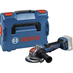 Bosch Powertools cordless angle grinder GWS 18V-11PS Professional solo, 18Volt (blue/black, without battery and charger, additional handle, in L-BOXX)