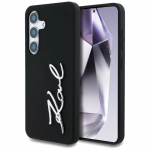 Case Karl Lagerfeld Silicone Metal Signature Logo for Samsung Galaxy S25 / black