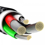 Baseus Tungsten Gold datu pārraides un uzlādes vads | USB-A uz Lightning | 12W | 1m | melns