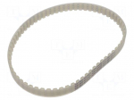 Timing belt | AT10 | W: 16mm | H: 5mm | Lw: 660mm | Tooth height: 2.5mm