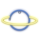 LED ribad // NEON FLEX LED strips // Neon led saturn ż&oacute;łty niebieski bat + usb flne11 forever light