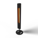 Mill | Outdoor Heater | OH2000ULGPFLOOR | Patio heater | 2000 W | Black | IP65