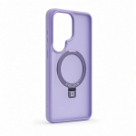 Back panel cover Evelatus Samsung Galaxy S26 Ultra Shield Case With MagSafe & Stand Matte Ring Lavender Purple