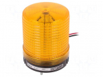 Signaller: lighting | flashing light | amber | Series: S80LS | IP65