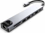 INCA Adapter ITPC-7T T&uuml;&uuml;p C > 3x USB-A, 1x RJ45, 1000mbps
