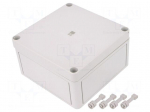 Enclosure: multipurpose | X: 130mm | Y: 130mm | Z: 75mm | PK | light grey